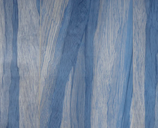 Керамогранит Marmi Ultra AZUL MACAUBAS Lev. Silk (300×150) 6mm в синем цвете
