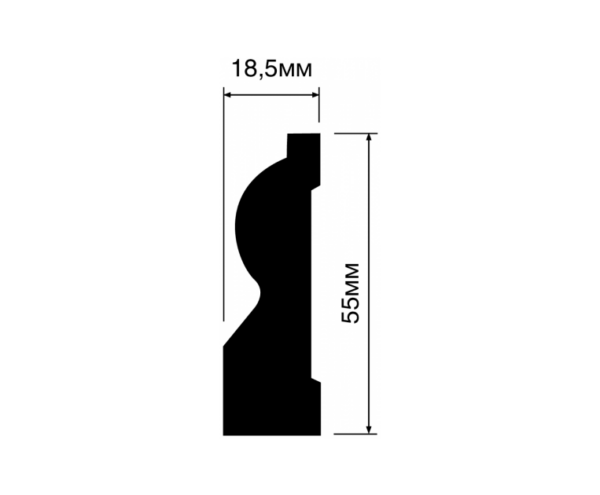 Плинтус HIWOOD B55