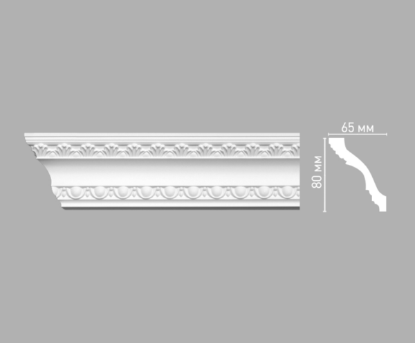 Плинтус потолочный с рисунком DECOMASTER 95016
