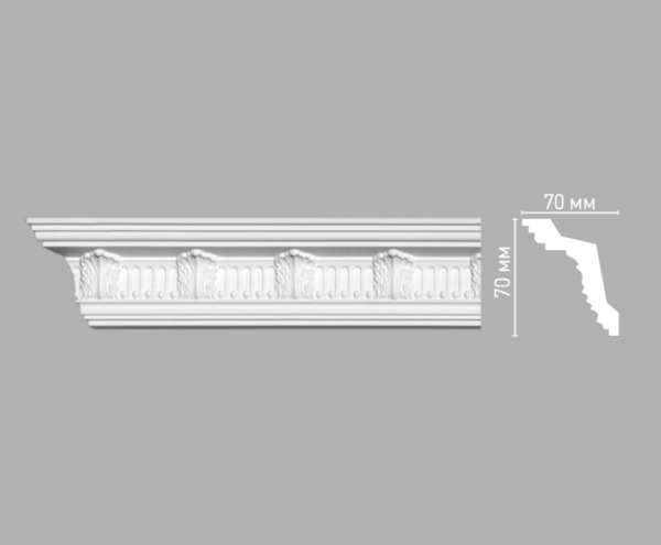 Плинтус потолочный с рисунком DECOMASTER 95017