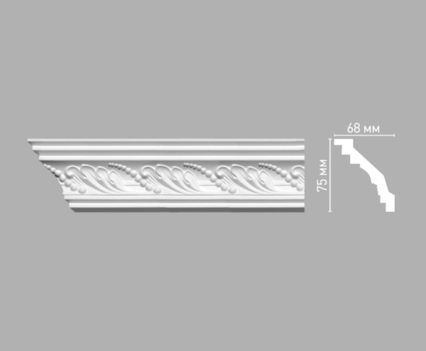 Плинтус потолочный с рисунком DECOMASTER 95021