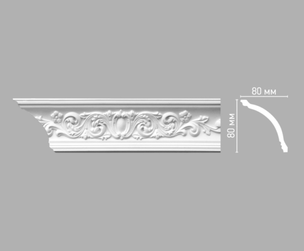 Плинтус потолочный с рисунком DECOMASTER 95022