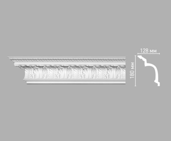 Плинтус потолочный с рисунком DECOMASTER 95097