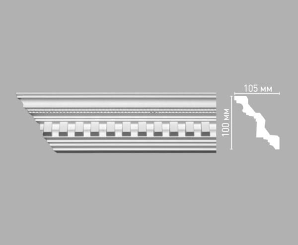 Плинтус потолочный с рисунком DECOMASTER 95101