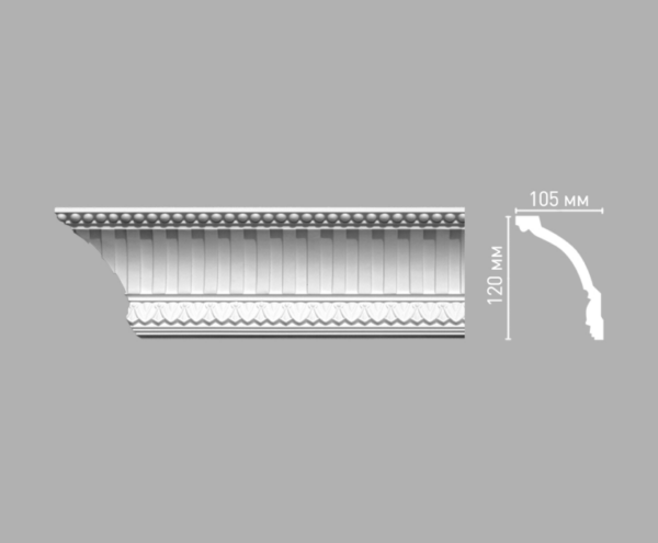 Плинтус потолочный с рисунком DECOMASTER 95105