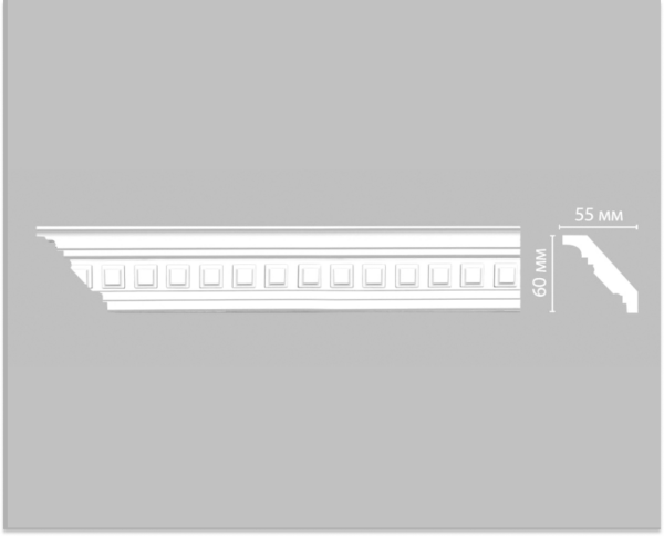 Плинтус потолочный с рисунком DECOMASTER 95126