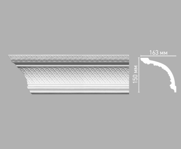 Плинтус потолочный с рисунком DECOMASTER 95140