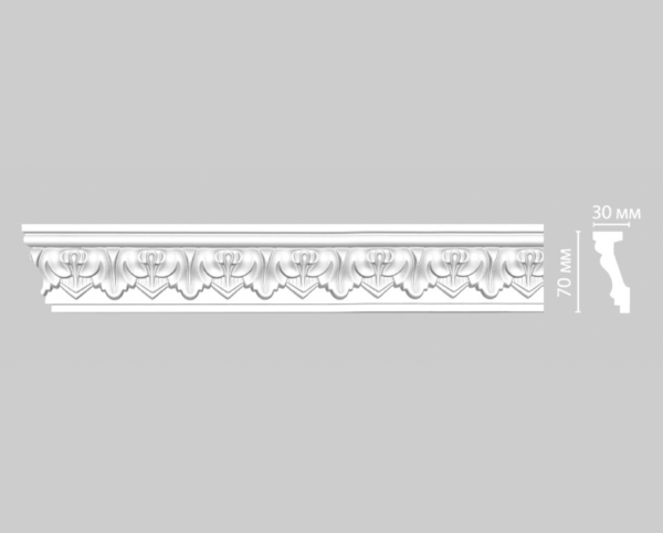 Плинтус потолочный с рисунком DECOMASTER 95214