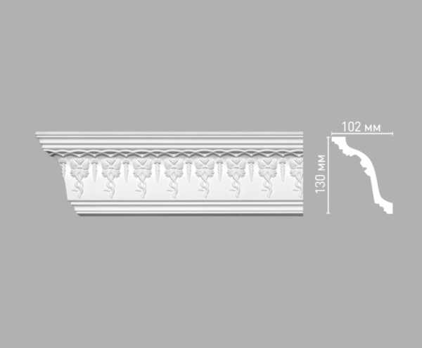 Плинтус потолочный с рисунком DECOMASTER 95698