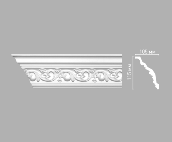 Плинтус потолочный с рисунком DECOMASTER 95831