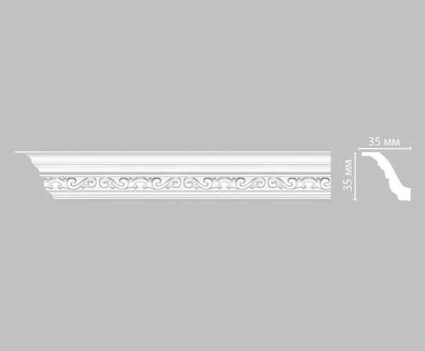 Плинтус потолочный с рисунком DECOMASTER 95842