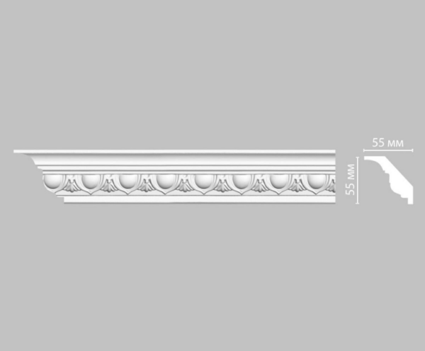 Плинтус потолочный с рисунком DECOMASTER DT-13