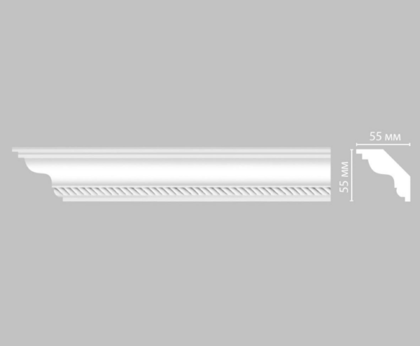 Плинтус потолочный с рисунком DECOMASTER DT-138
