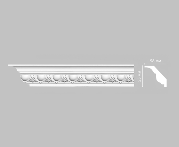 Плинтус потолочный с рисунком DECOMASTER DT-13A