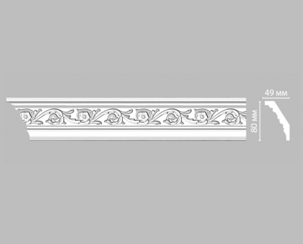 Плинтус потолочный с рисунком DECOMASTER DT-14F