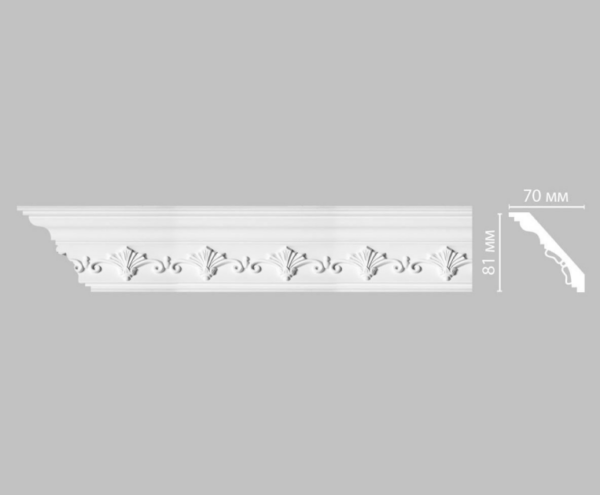 Плинтус потолочный с рисунком DECOMASTER DT-9854