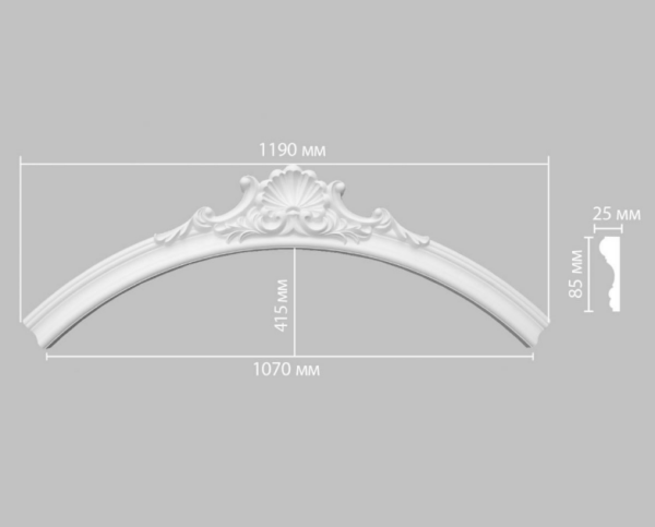 Радиус (1/4 круга) DECOMASTER 897174-151